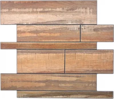 Produktbild von Wandpaneele selbstklebend Holzoptik Wood braun Küchenrückwand Fliesenspiegel - MOS200-58WRS_f