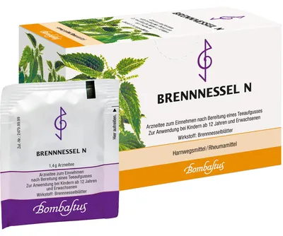 Zdjęcie produktu dla Bombastus Pokrzywa N Herbata lecznicza Środek na drogi moczowe / środek na reumatyzm, 20 szt. herbaty