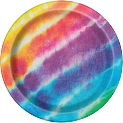 Immagine prodotto di Unique Party - Arcobaleno - Piatto party, batik 8-pack SG29104 (taglia unica) (Colorful)