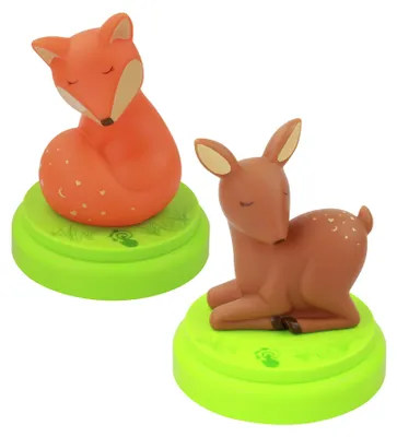 Produktbild von ANSMANN Nachtlicht Fuchs & Reh Set - Süße Einschlafhilfe mit Touchsensor