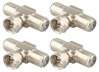 Zdjęcie produktu dla Adapter f concentryczny 3 drożny męski 2 żeńskie RG6 satelitarny