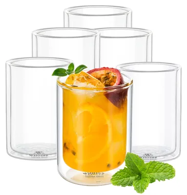Doppelwandige Thermogläser 200 ml, 6er-Set, spülmaschinengeeignet