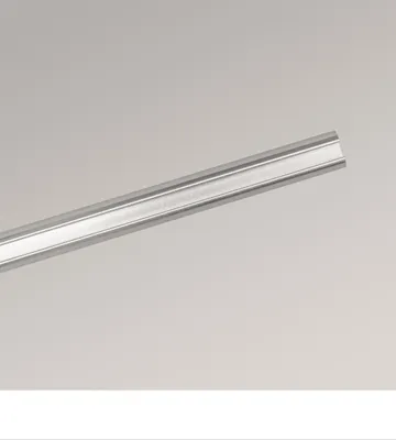 Produktbild von LYSEL® Gardinenstange Topaz mit Innenlauf einfach Edelstahl-Optik, Länge: 160cm