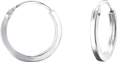 Produktbild von 925 Sterling Silber Creolen Ohrringe 12-25mm Größe - 14 mm