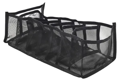 Produktbild von Aufbewahrungskorb - 7 Facher - schwarz - Kommode Organizer - 36 x 12 x 17 cm