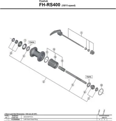Produktbild von Shimano Fh-6700 Dichtring Silber Silber One Size