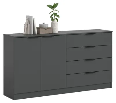 Zdjęcie produktu dla Kopenhagen kreedns 4 szuflady, 2 drzwi antracyt.
