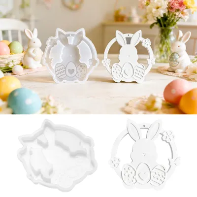 Produktbild von Silikonformen, Gießformen, Osterhasen, Frühling, Bastelprojekte, Osterdekorationen