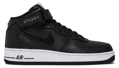 Produktbild von Nike Air Force 1 Mid Stussy Black White - EU 40.5