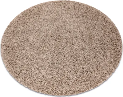 Zdjęcie produktu dla Dywan SOFFI koło shaggy 5cm beż beżowy koło 80 cm