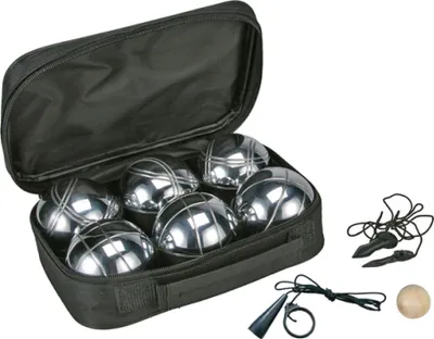 Produktbild von Boule Set Boccia Turnier Petanque Tasche Bouleset 6 Kugeln Metallkugeln