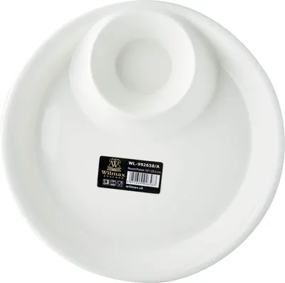 Produktbild von Wilmax Servierplatte 25.5 cm aus Porzellan, Weiß WL-992658/A