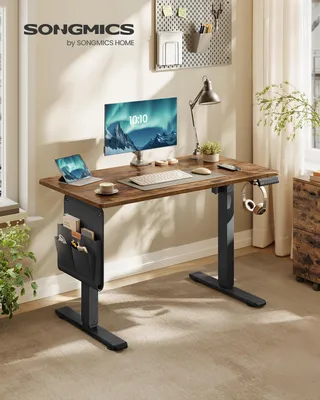 Obrázek produktu pro SONGMICS Elektricky výškově nastavitelný stůl, 100 cm, funkce paměti se 4 výškovými polohami, USB-C port