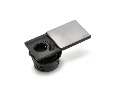 Produktbild von Evoline® Square-USB, Einbausteckdosenelemente, mit Schukosteckdose