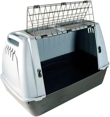 Imagen del producto de Silecomplaza 02562 Bracco 100: Caja de transporte para perros, color gris