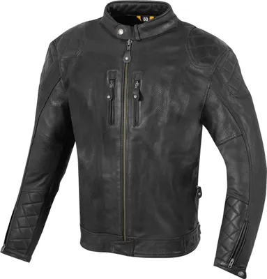 Zdjęcie produktu dla Skórzana kurtka motocyklowa Merlin Cambrian, czarna, XL