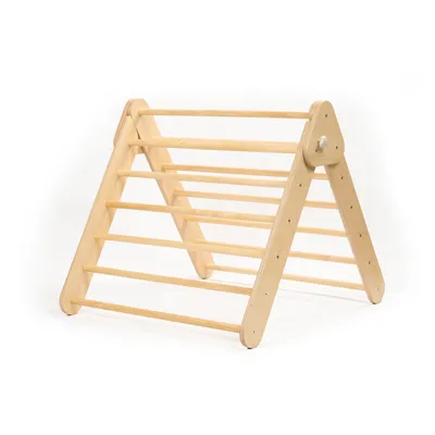 Immagine prodotto di triangolo di arrampicata indoor leg&go, struttura di arrampicata in legno per bambini, legno naturale