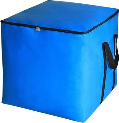 Zdjęcie produktu dla Torba do przechowywania 66x66x66 cm, 280 litrów, niebieska, do przeprowadzki