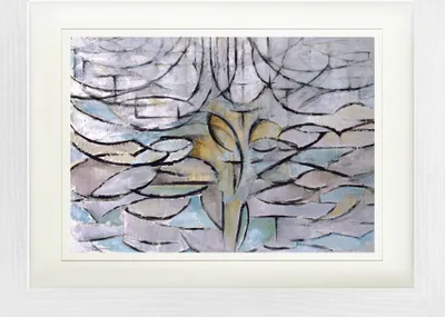 Produktbild von Piet Mondrian Gerahmtes Bild Mit Edlem Passepartout | Wand-Bilder | Im Bilderrahmen - Blühender Apfelbaum, 1912 (30 x 40 cm)