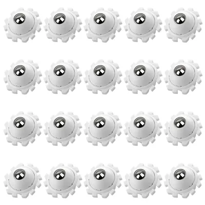 Produktbild von 20 Stück Kugelrollen 360° Mini Rollen Kugelrollen für Möbel Selbstklebendes, Weiß