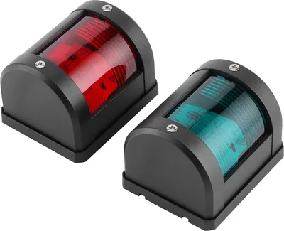 Immagine prodotto di Coppia di lampade di segnalazione IP66 rosso verde LED di navigazione luce di avvertimento per barca marina Yacht 12V