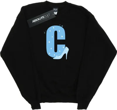 Produktbild von Disney - "Alphabet C Is For Cinderella" Sweatshirt für Damen BI32786 (L) (Schwarz)