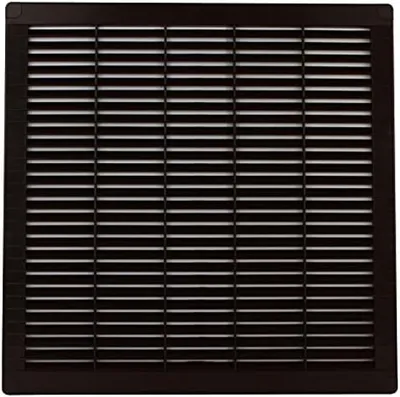 Produktbild von PolkaHome® Lüftungsgitter Quadratisch 30x30cm - Braun Kunststoff mit Unsichtbarer Montage