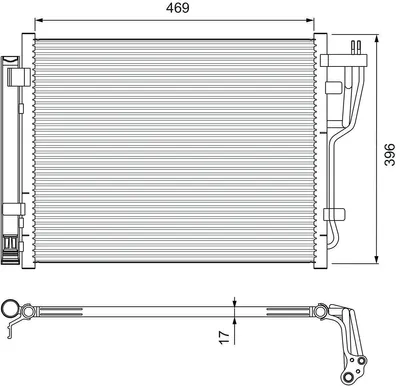 Produktbild von VALEO 814070 Kondensator Klimaanlage Klimakondensator für HYUNDAI i30 (FD) +Trockner