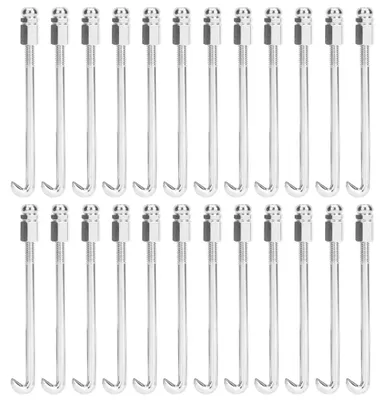 Produktbild von 24 Stück Banjo-Haken, silberfarbenes Metall, verchromte Teile, Musikinstrumenten-Zubehör