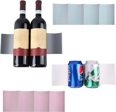 Image de Casier à bouteilles en plastique 4 compartiments pour la cuisine et le bar