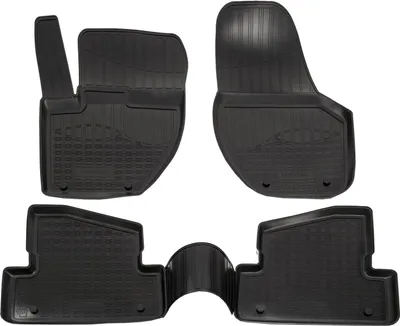 Image de Tapis De Sol En Caoutchouc TPE Pour Volvo V40 Cross Country 2012-2019 4pcs, Système de Fixation Bord Haut Noir Antidérapant Toutes Saisons