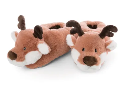 Produktbild von NICI Hausschuhe Rentier Jonte figürlich Gr. 34-37 M I Plüsch-Hauschuhe für Kinde
