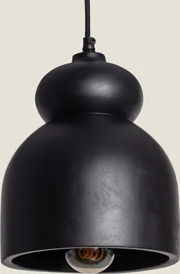Produktbild von Pendelleuchte aus Holz Vakarai Schwarz