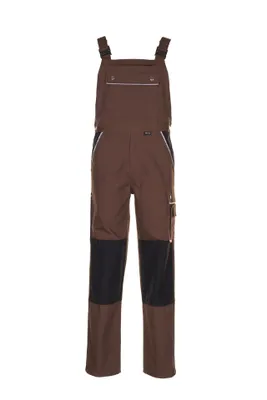 Produktbild von Planam Latzhose Canvas 320 Gr. 50 braun/schwarz