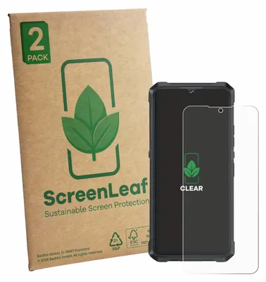 Produktbild von 2x ScreenLeaf Schutzfolie für Cubot King Kong ES 3 Displayschutz Display Schutz Folie Klar Transparent