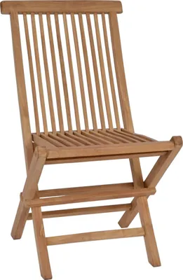 Produktbild von MiaMöbel Gartenstuhl 47x89x55 cm Gartenmöbel Outdoor Modern Massivholz Teak Honig