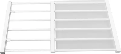 Image de Etagère à barre de tension Longueur ajustable Economie d'espace Etagère de placard extensible sans clou pour armoire Penderie Largeur 16.5in 50?80cm / 19.7?31.5in Longueur