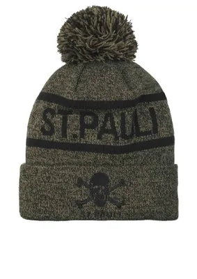 Produktbild von FC St. Pauli - New Era St. Pauli - Bommelmütze olivgrün