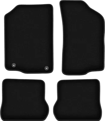 Zdjęcie produktu dla Dywaniki welurowe do Volkswagen Scirocco II coupe (1981-1992) - czarne dywaniki samochodowe BASIC komplet (4 szt.)
