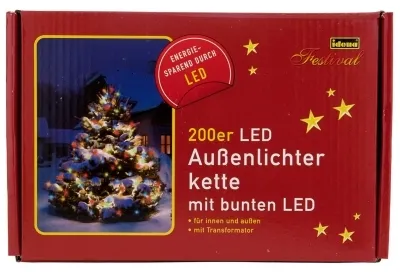 Immagine prodotto di Idena DML20024M Idena 200er LED Lichterkette schwarz 27,9 m