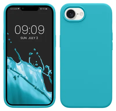 Produktbild von kwmobile Handyhülle für Apple iPhone 17e / iPhone 16e Hülle - Case Silikon - Kabelloses Laden - Schutzhülle Cover in Cool Glacier