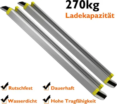 Zdjęcie produktu dla 2 x skalowalna, antypoślizgowa aluminiowa rampa teleskopowa