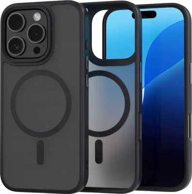 Zdjęcie produktu dla Etui magnetyczne do MagSafe SPACECASE Hybrid Mag do iPhone 16 Pro Czarny