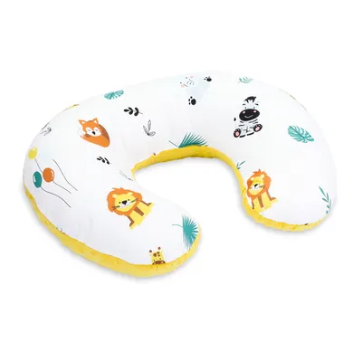 Obrázek produktu pro Kojící polštář malý Minky 130 x 45 cm - Kojící polštář malý Kojící polštář na cestování Safari Toffee