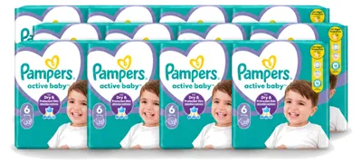 Produktbild von 12 x Pampers Active Baby Windeln Größe 6 - Vorteilspackung - 12 Stücke