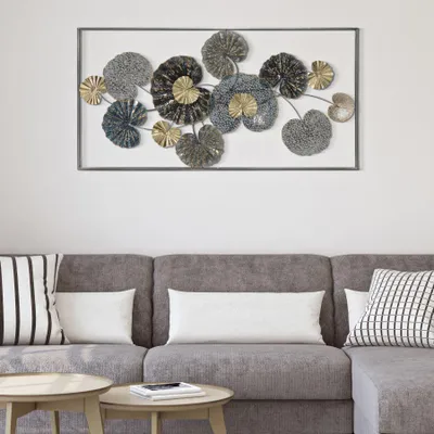 Obrázok produktu pre Dekoratívny 3D panel z viacfarebného kovu 134,5x8x68,5 cm