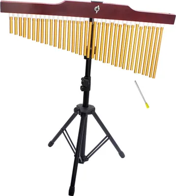 Imagen del producto de Campanas de viento de 36 tonos, instrumento de percusión musical de una sola fila, con soporte y mazo, que produce 36 tonos