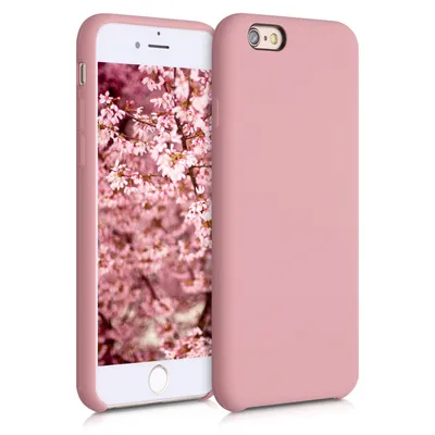 Produktbild von kwmobile Hülle kompatibel mit Apple iPhone 6 / 6S Hülle - Silikon Handy Case - Handyhülle weiche Oberfläche - kabelloses Laden - Winter Rose