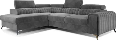 Produktbild von Ecksofa mit Schlaffunktion und Bettkasten, Couch für Wohnzimmer, Schlafsofa Sofagarnitur L-Form Wohnlandschaft mit Bettfunktion 278x92x205 cm OLIVIER (Links, Braun - Paros 6)