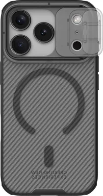 The back of a smartphone case with a camera lens cover.